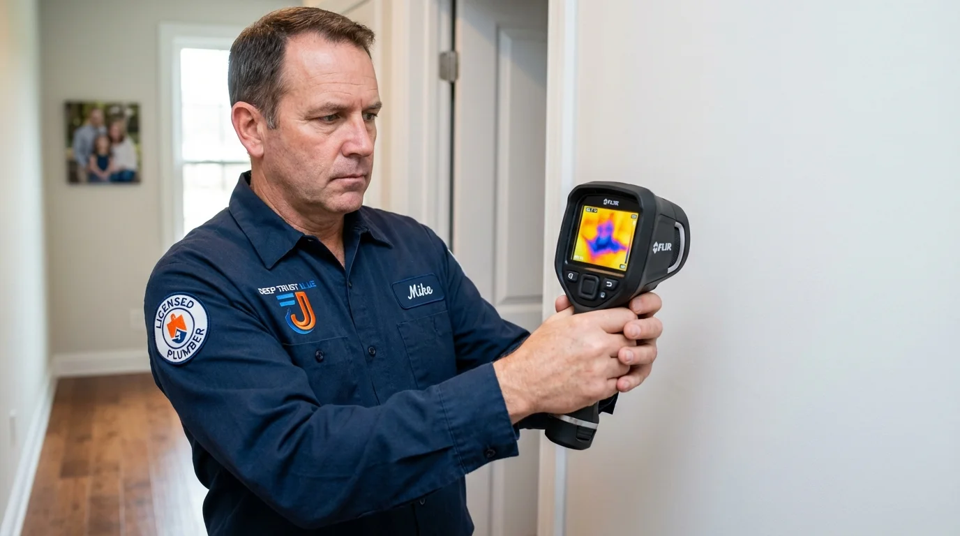 Thermal imaging leak detection by Johns Plumbing LLC in American Canyon
